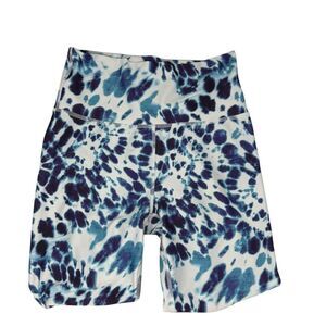 NEW. Kyodan Blue/White Splash Leggings. Size Petite Small.
